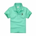 thumbnail image 1 of Teen Boys Polo Shirts Tshirt Boys Boy Short Sleeve Shirt Button Up Shirt Boys 11-12 Years, 1 of 2