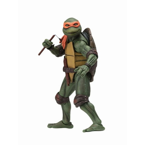 Teena Mutant Ninja Turtle (1990 Movie) - 1/4 Scale Michelangel Action Figure, Multicolor