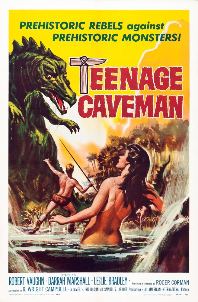 Teenage Caveman U Canvas Art - (11 x 17)