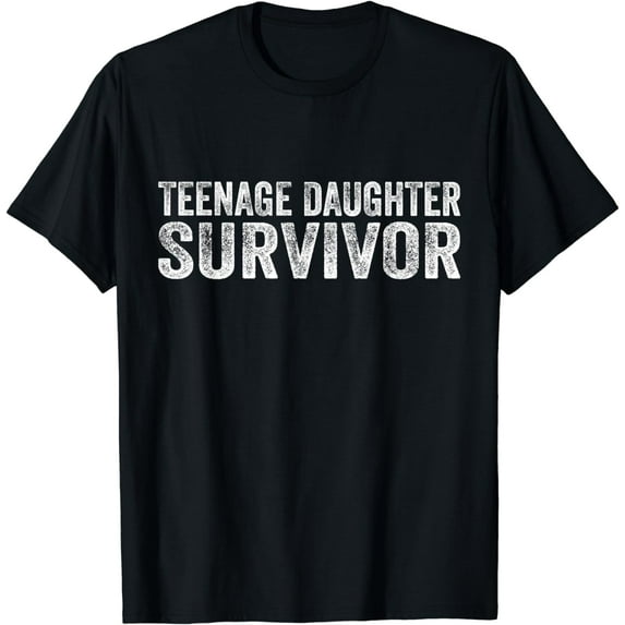 Teenage Daughter Survivor Funny Vintage T-Shirt