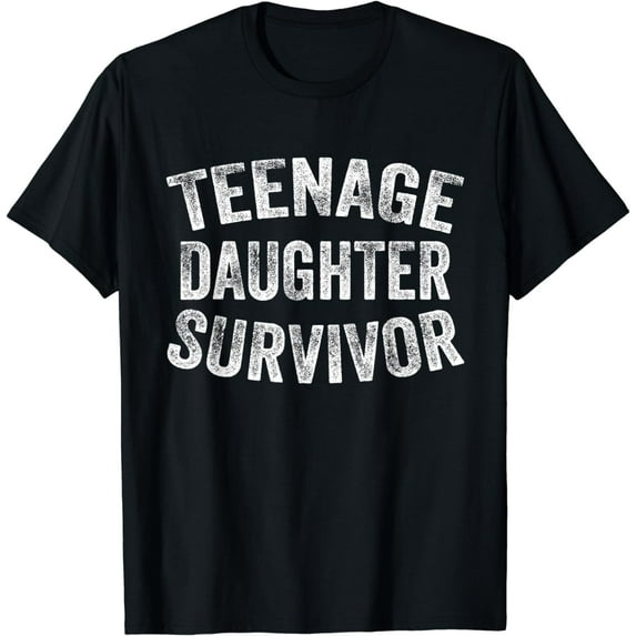 Teenage Daughter Survivor Funny Vintage T-Shirt