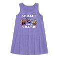 thumbnail image 1 of Teenage Muntant Ninja Turtle - Chillin Like A Villain - Toddler and Youth Girls A-line Dress, 1 of 4