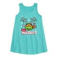 thumbnail image 1 of Teenage Muntant Ninja Turtle - Happy Holidays - Toddler and Youth Girls A-line Dress, 1 of 4