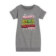 thumbnail image 1 of Teenage Muntant Ninja Turtle - Merry Christmas Dude - Toddler And Youth Girls Fleece Dress, 1 of 1
