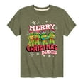 thumbnail image 1 of Teenage Mutant Ninja Turtles - Merry Christmas Dude Boys' Short Sleeve Graphic T-Shirt, 1 of 5