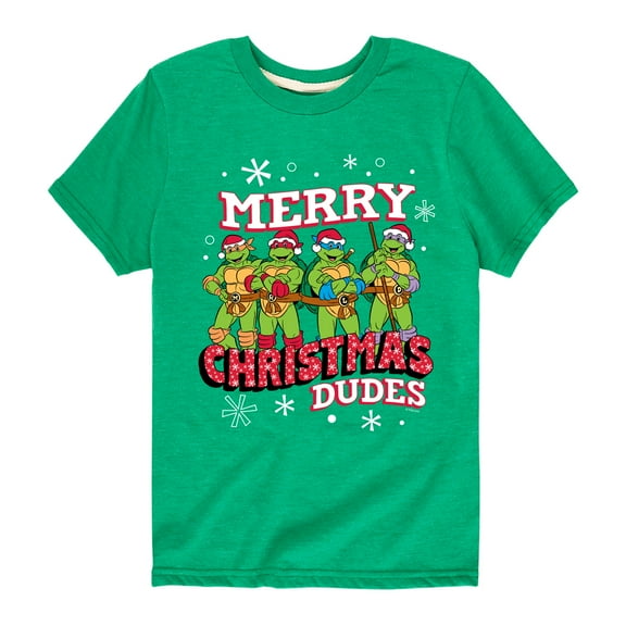 Teenage Muntant Ninja Turtle - Merry Christmas Dude - Toddler And Youth Short Sleeve Graphic T-Shirt