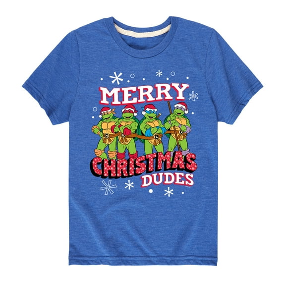 Teenage Muntant Ninja Turtle - Merry Christmas Dude - Toddler And Youth Short Sleeve Graphic T-Shirt
