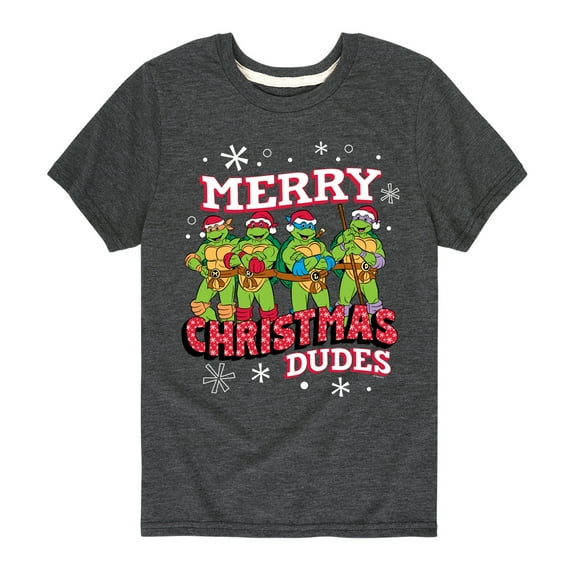 Teenage Muntant Ninja Turtle - Merry Christmas Dude - Toddler And Youth Short Sleeve Graphic T-Shirt