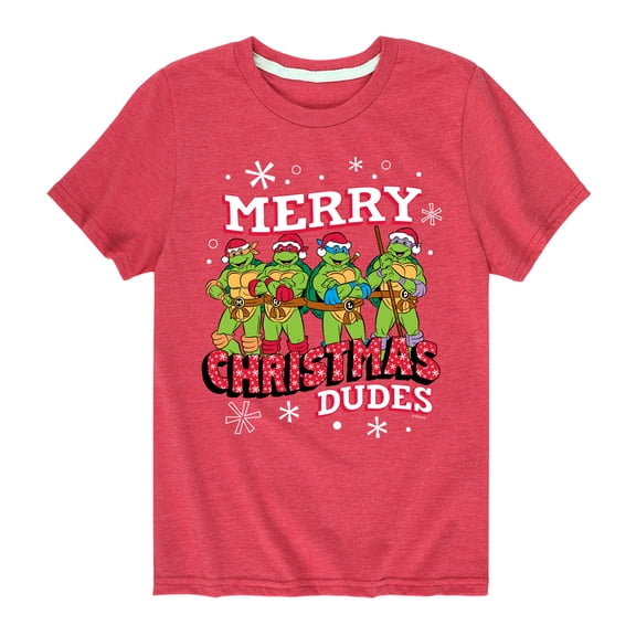 Teenage Muntant Ninja Turtle - Merry Christmas Dude - Toddler And Youth Short Sleeve Graphic T-Shirt