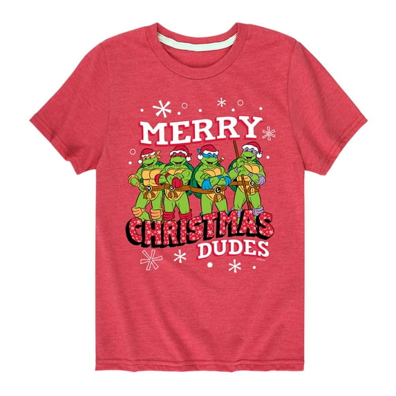 Teenage Muntant Ninja Turtle - Merry Christmas Dude - Toddler And Youth Short Sleeve Graphic T-Shirt