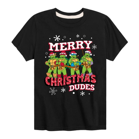Teenage Muntant Ninja Turtle - Merry Christmas Dude - Toddler And Youth Short Sleeve Graphic T-Shirt