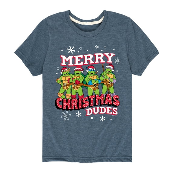 Teenage Muntant Ninja Turtle - Merry Christmas Dude - Toddler And Youth Short Sleeve Graphic T-Shirt