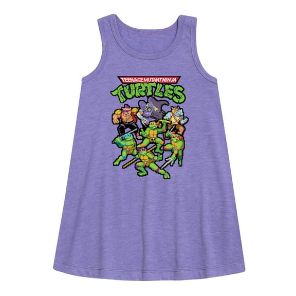 Teenage Muntant Ninja Turtle - Pixel Gaming Group - Toddler and Youth Girls A-line Dress