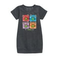 thumbnail image 1 of Teenage Muntant Ninja Turtle -  Reindeer Turtles - Toddler And Youth Girls Fleece Dress, 1 of 4