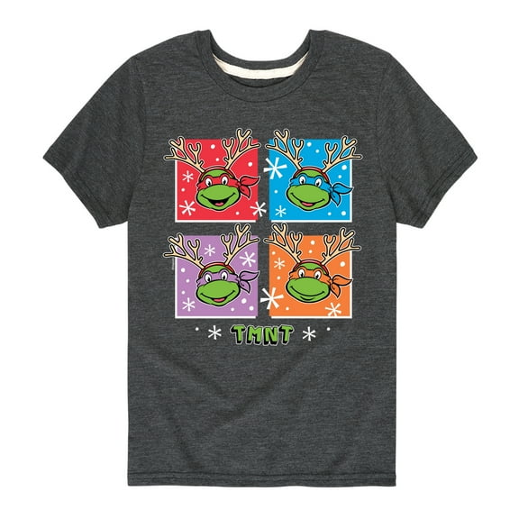 Teenage Muntant Ninja Turtle - Reindeer Turtles - Toddler And Youth Short Sleeve Graphic T-Shirt