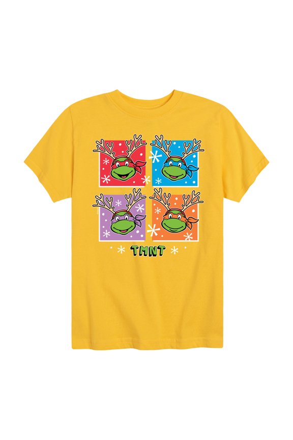 Teenage Muntant Ninja Turtle - Reindeer Turtles - Toddler And Youth Short Sleeve Graphic T-Shirt