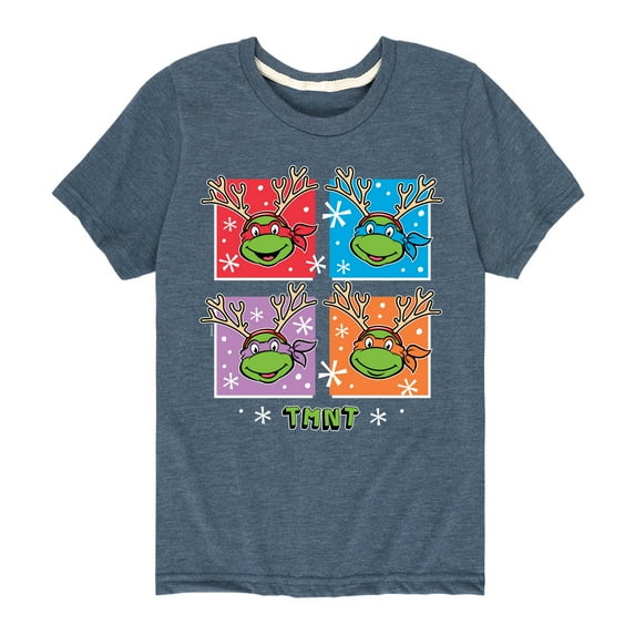 Teenage Muntant Ninja Turtle - Reindeer Turtles - Toddler And Youth Short Sleeve Graphic T-Shirt