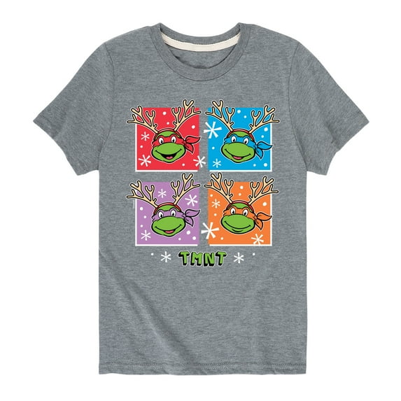 Teenage Muntant Ninja Turtle - Reindeer Turtles - Toddler And Youth Short Sleeve Graphic T-Shirt
