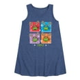 thumbnail image 1 of Teenage Muntant Ninja Turtle -  Reindeer Turtles - Toddler and Youth Girls A-line Dress, 1 of 5