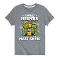 thumbnail image 1 of Teenage Muntant Ninja Turtles - Santas Helpers In A Half Shell - Toddler And Youth Short Sleeve Graphic T-Shirt, 1 of 5