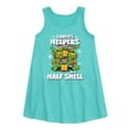 thumbnail image 1 of Teenage Muntant Ninja Turtle - Santas Helpers In A Half Shell - Toddler and Youth Girls A-line Dress, 1 of 4