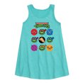 thumbnail image 1 of Teenage Muntant Ninja Turtle - Turtles Character Grid - Toddler and Youth Girls A-line Dress, 1 of 4
