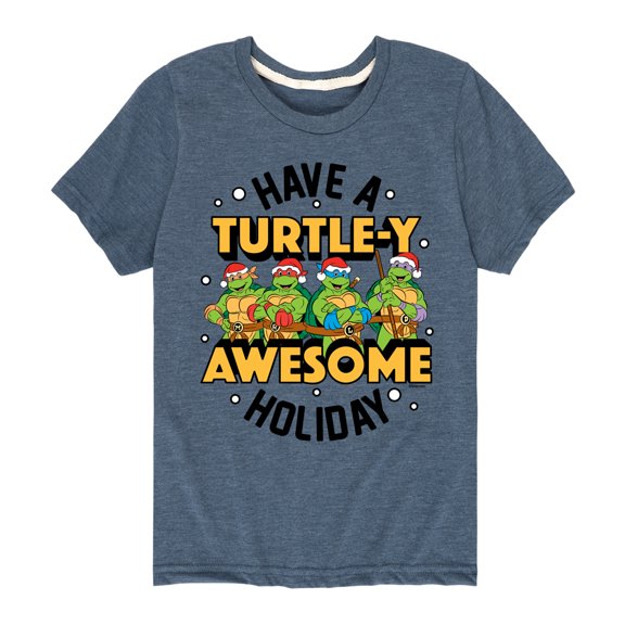 Teenage Muntant Ninja Turtle - Turtley Awesome Group - Toddler And Youth Short Sleeve Graphic T-Shirt