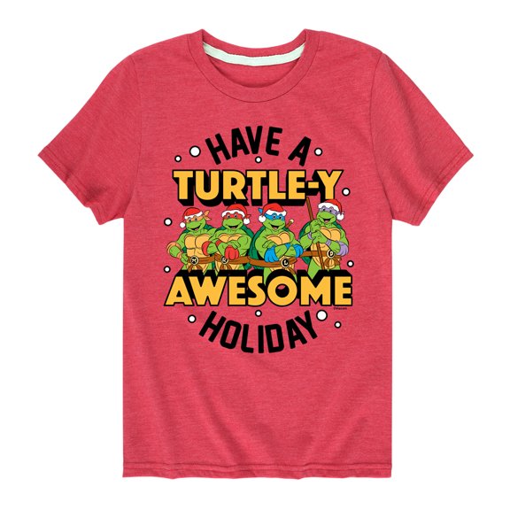 Teenage Muntant Ninja Turtle - Turtley Awesome Group - Toddler And Youth Short Sleeve Graphic T-Shirt