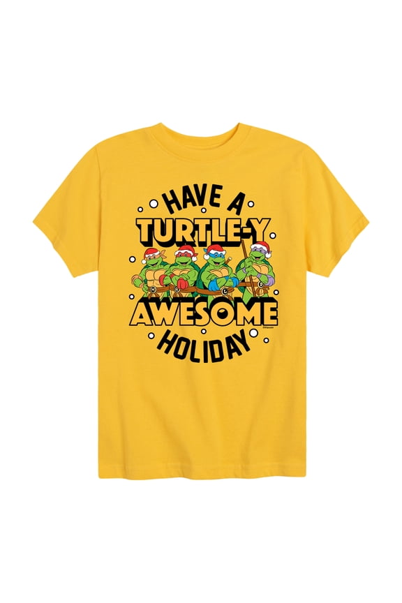 Teenage Muntant Ninja Turtle - Turtley Awesome Group - Toddler And Youth Short Sleeve Graphic T-Shirt