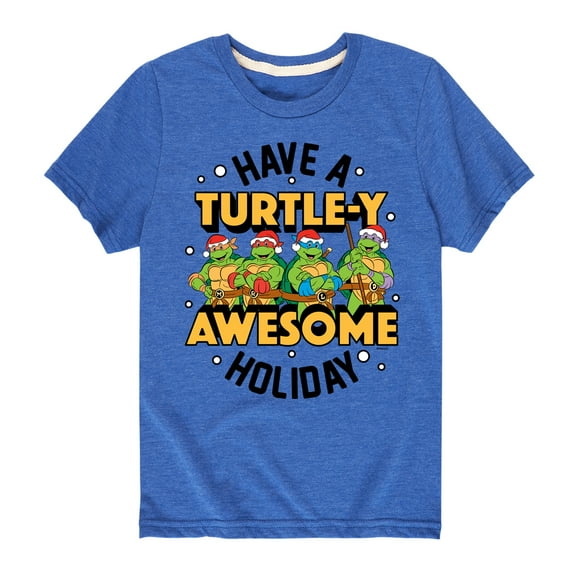 Teenage Muntant Ninja Turtle - Turtley Awesome Group - Toddler And Youth Short Sleeve Graphic T-Shirt