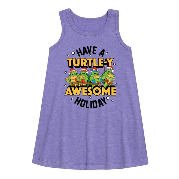 Teenage Muntant Ninja Turtle - Turtley Awesome Group - Toddler and Youth Girls A-line Dress