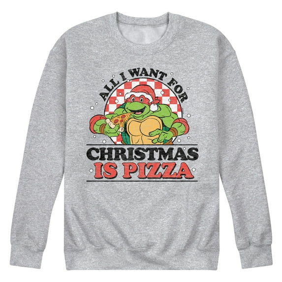 Teenage Muntant Ninja Turtles - All I Want For Christmas - Men's Crew Neck Fleece Pullover