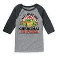 thumbnail image 1 of Teenage Muntant Ninja Turtles - All I Want For Christmas  - Toddler And Youth Raglan Graphic T-Shirt, 1 of 4