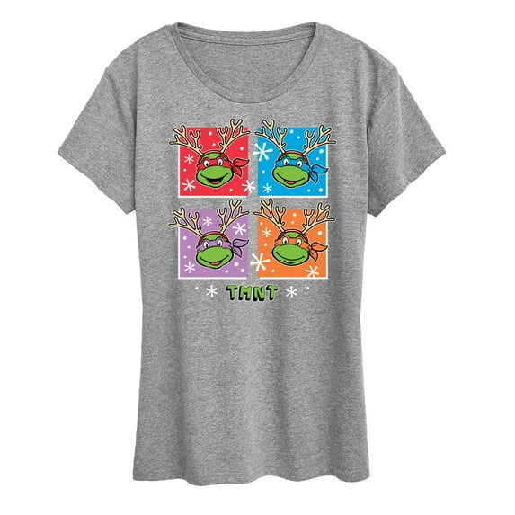 Teenage Muntant Ninja Turtles - Character Grid - Women's Short Sleeve Graphic T-Shirt
