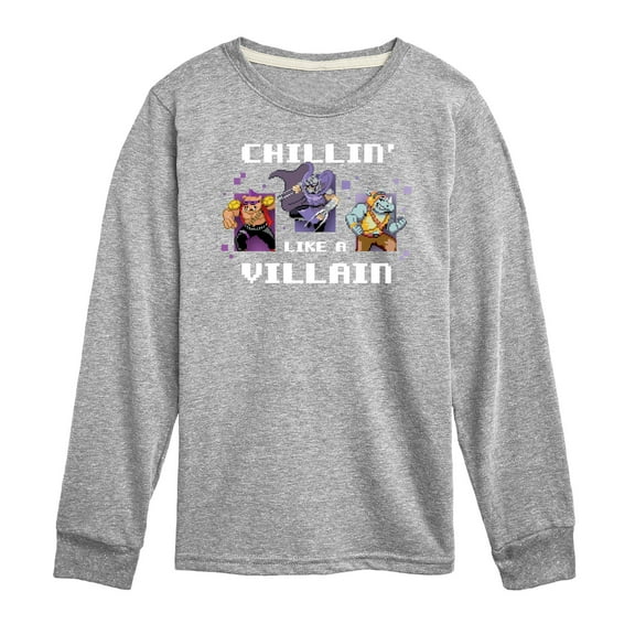 Teenage Muntant Ninja Turtles - Chillin Like A Villain - Toddler And Youth Long Sleeve Graphic T-Shirt