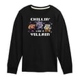 thumbnail image 1 of Teenage Muntant Ninja Turtles - Chillin Like A Villain - Toddler And Youth Long Sleeve Graphic T-Shirt, 1 of 5
