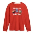 thumbnail image 1 of Teenage Muntant Ninja Turtles - Chillin Like A Villain - Toddler And Youth Long Sleeve Graphic T-Shirt, 1 of 5