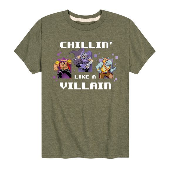 Teenage Muntant Ninja Turtles - Chillin Like A Villain - Toddler And Youth Short Sleeve Graphic T-Shirt