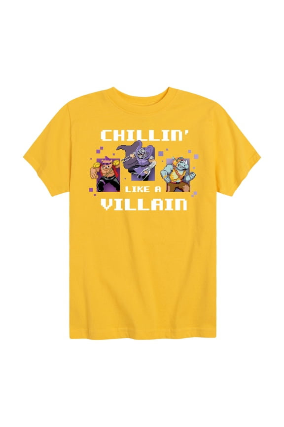 Teenage Muntant Ninja Turtles - Chillin Like A Villain - Toddler And Youth Short Sleeve Graphic T-Shirt