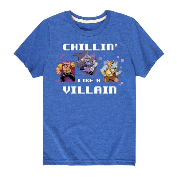 Teenage Muntant Ninja Turtles - Chillin Like A Villain - Toddler And Youth Short Sleeve Graphic T-Shirt