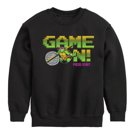Teenage Muntant Ninja Turtles - Game On Don - Toddler And Youth Crewneck Fleece Sweatshirt