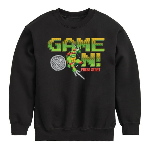 Teenage Muntant Ninja Turtles - Game On Raph - Toddler And Youth Crewneck Fleece Sweatshirt