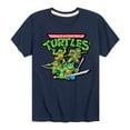 thumbnail image 1 of Teenage Muntant Ninja Turtles - Gaming Group And Logo - Toddler And Youth Short Sleeve Graphic T-Shirt, 1 of 5
