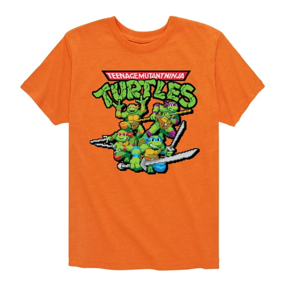 Teenage Muntant Ninja Turtles - Gaming Group And Logo - Toddler And Youth Short Sleeve Graphic T-Shirt
