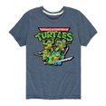 thumbnail image 1 of Teenage Muntant Ninja Turtles - Gaming Group And Logo - Toddler And Youth Short Sleeve Graphic T-Shirt, 1 of 5
