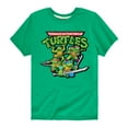 thumbnail image 1 of Teenage Muntant Ninja Turtles - Gaming Group And Logo - Toddler And Youth Short Sleeve Graphic T-Shirt, 1 of 5