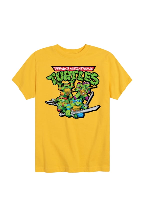 Teenage Muntant Ninja Turtles - Gaming Group And Logo - Toddler And Youth Short Sleeve Graphic T-Shirt