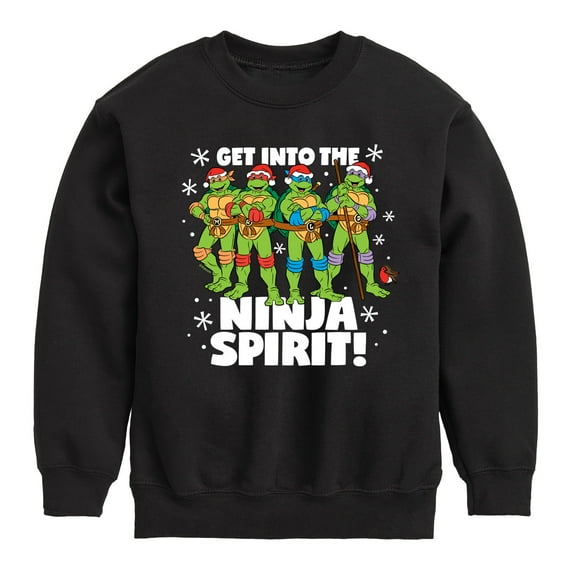 Teenage Muntant Ninja Turtles - Get Into The Ninja Spirit - Toddler And Youth Crewneck Fleece Sweatshirt