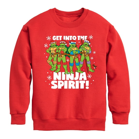 Teenage Muntant Ninja Turtles - Get Into The Ninja Spirit - Toddler And Youth Crewneck Fleece Sweatshirt