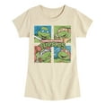 thumbnail image 1 of Teenage Muntant Ninja Turtles - Grid - Toddler And Youth Girls Fitted Short Sleeve Graphic T-Shirt, 1 of 4